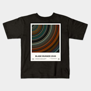 minimal_Blade Runner 2049 Circular Barcode Movie Kids T-Shirt